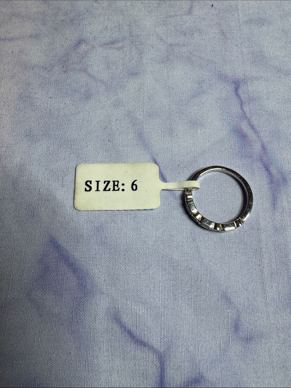 925 Silver .45 CT Moissanite Band Ring - Picture 3 of 5